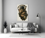 Gothic Reaper with Scythe Glass Wall Art