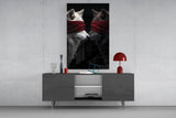 Wolf Love Glass Wall Art