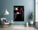 Wolf Love Glass Wall Art