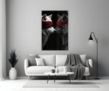 Wolf Love Glass Wall Art