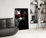 Wolf Love Glass Wall Art