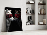 Wolf Love Glass Wall Art