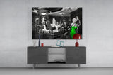 Marilyn's Green Glow Glass Wall Art