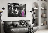 Iconic Pop Culture Mashup Glass Wall Art