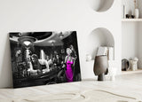 Iconic Pop Culture Mashup Glass Wall Art