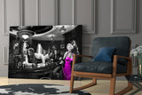 Iconic Pop Culture Mashup Glass Wall Art