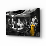 Black And White Blonde Silver-Screen Icon Cuadro de cristal - 72x46 cm