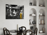 Marilyn's Bar Scene Glass Wall Art