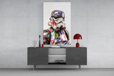 Graffiti Stormtrooper Glass Wall Art