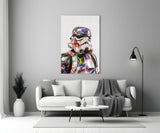 Graffiti Stormtrooper Glass Wall Art