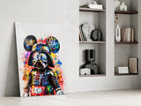 Darth Vader Mickey Mouse Mashup Glass Wall Art