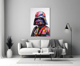 Vader Graffiti Glass Wall Art