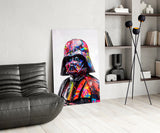 Vader Graffiti Glass Wall Art