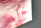 Elegant Swans in Love Glass Wall Art