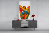 Abstract Embrace Glass Wall Art