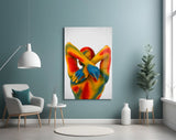 Abstract Embrace Glass Wall Art