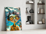 Mystic Underwater Gaze Glass Wall Art