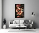 Floral Eye Bloom Glass Wall Art
