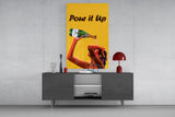 Pour it Up Glass Wall Art