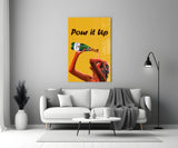 Pour it Up Glass Wall Art