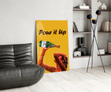 Pour it Up Glass Wall Art