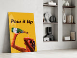Pour it Up Glass Wall Art