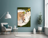 Glamorous Martini with Olive Sticks Glass Wall Art