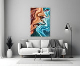 Ethereal Faces in Motion Glass Wall Art
