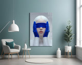 Blindfolded Serenity Glass Wall Art