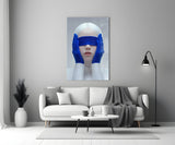 Blindfolded Serenity Glass Wall Art