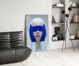 Blindfolded Serenity Glass Wall Art