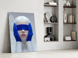 Blindfolded Serenity Glass Wall Art