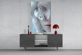 Snake Skin Portrait Glass Wall Art