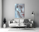 Snake Skin Portrait Glass Wall Art