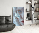 Snake Skin Portrait Glass Wall Art