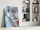 Snake Skin Portrait Glass Wall Art