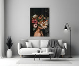 Floral Portrait Glass Wall Art