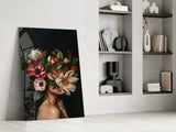 Floral Portrait Glass Wall Art