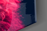 Lion Bubblegum Pop Glass Wall Art