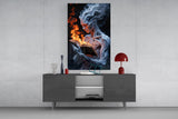 Flaming Wisdom Glass Wall Art