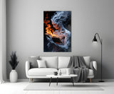 Flaming Wisdom Glass Wall Art