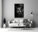 Smoke Portrait Glass Wall Art