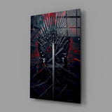 Iron Throne of Swords Glass Wall Art