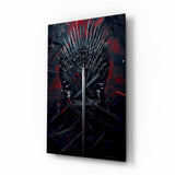 Iron Throne of Swords Glass Wall Art