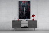 Iron Throne of Swords Glass Wall Art
