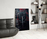 Iron Throne of Swords Glass Wall Art