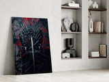 Iron Throne of Swords Glass Wall Art