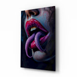 Quadro in vetro temperato Lingua di serpente - 72x46 cm