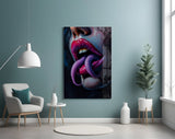 Serpent Tongue Tempered Glass Wall Art