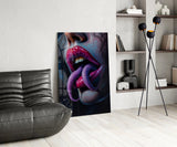 Serpent Tongue Tempered Glass Wall Art